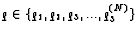 $q\in \{q_1,q_2,q_3,...,q_3^{(N)}\}$